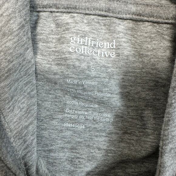 Girlfriend Collective Coyote ReSet Oversized Hoodie Split Back Gray S - Picture 5 of 8